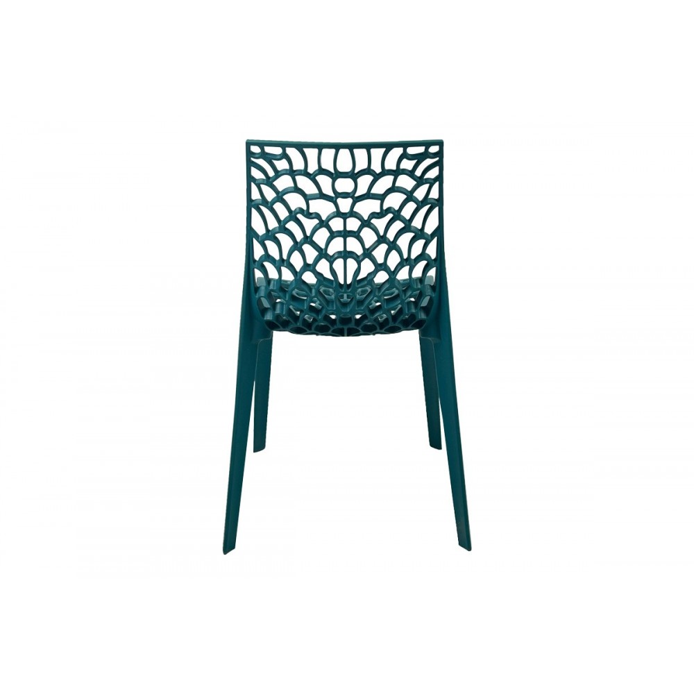 Καρέκλα στοιβαζόμενη "HUSH" από pp σε χρώμα μπλε 50x57x81