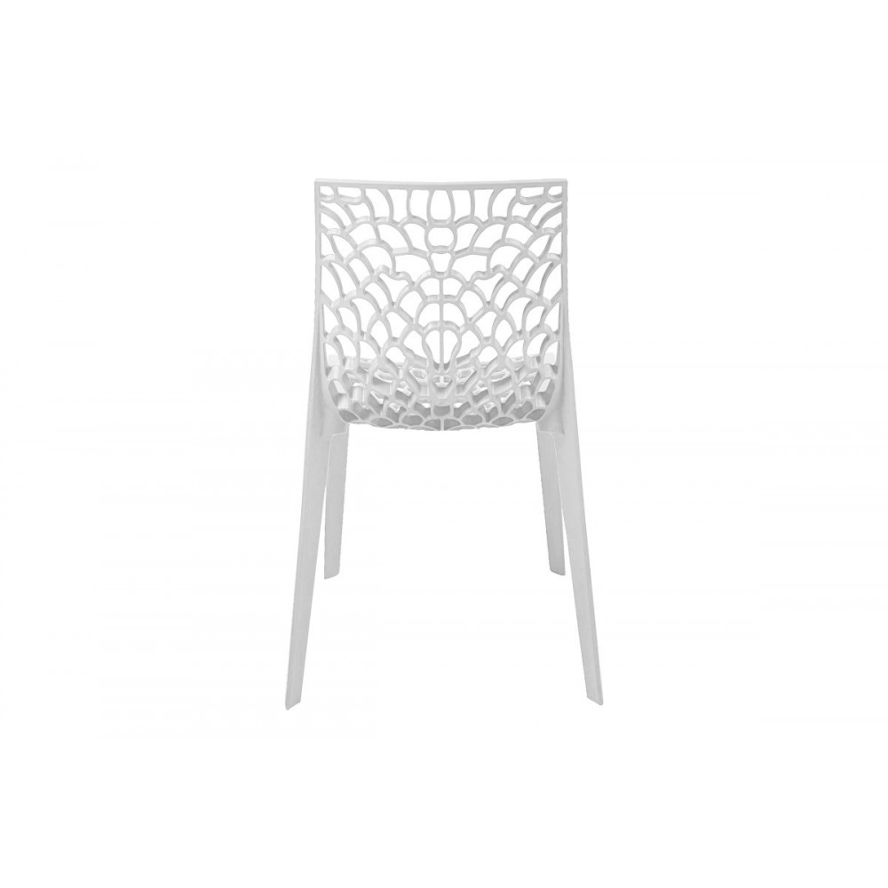 Καρέκλα στοιβαζόμενη "HUSH" από pp σε χρώμα λευκό 50x57x81