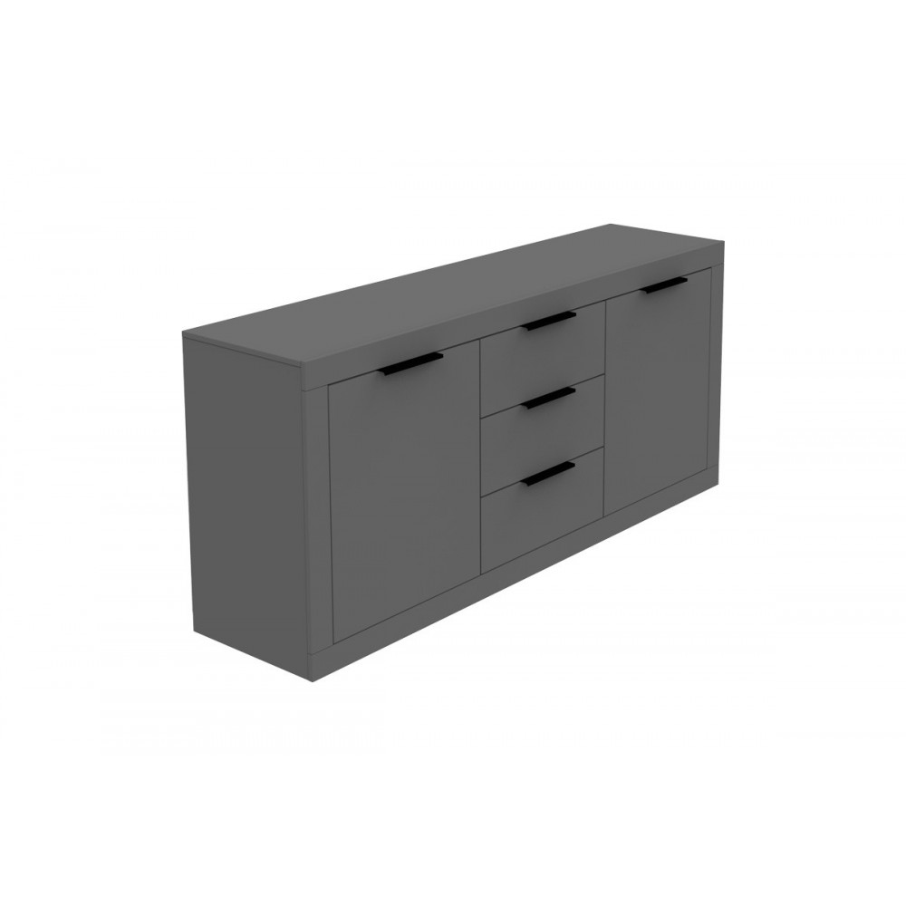 Μπουφές "DOHA" σε χρώμα ανθρακί 180x45x80.5