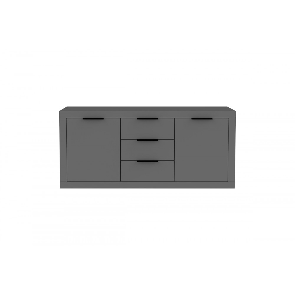 Μπουφές "DOHA" σε χρώμα ανθρακί 180x45x80.5