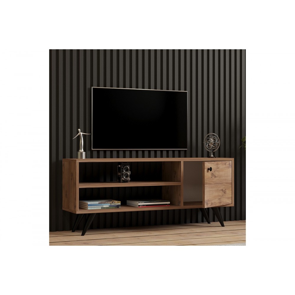 Έπιπλο τηλεόρασης "WISON" σε χρώμα σονόμα 120x29x50