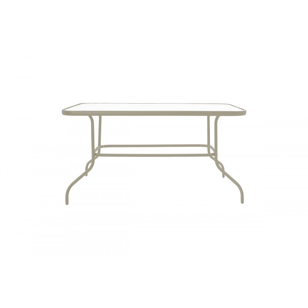 Τραπεζαρία 5τμχ "VALOR-LINDARIA" από μέταλλο/pe rattan σε χρώμα σαμπανιζέ/φυσικό 110x60x70