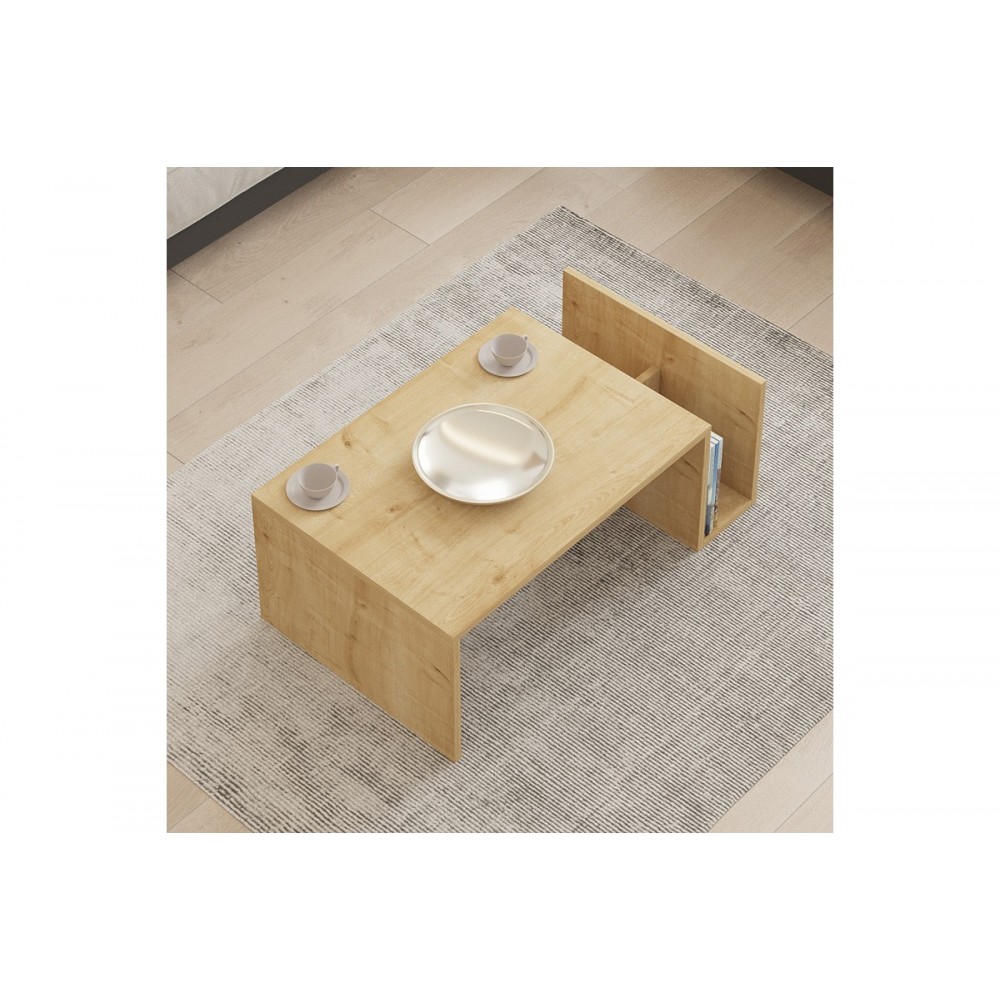 Τραπέζι σαλονιού "POKO" σε χρώμα oak 86.8x50x32.4