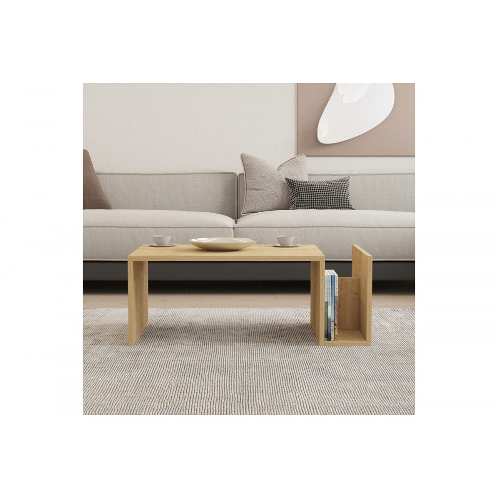 Τραπέζι σαλονιού "POKO" σε χρώμα oak 86.8x50x32.4