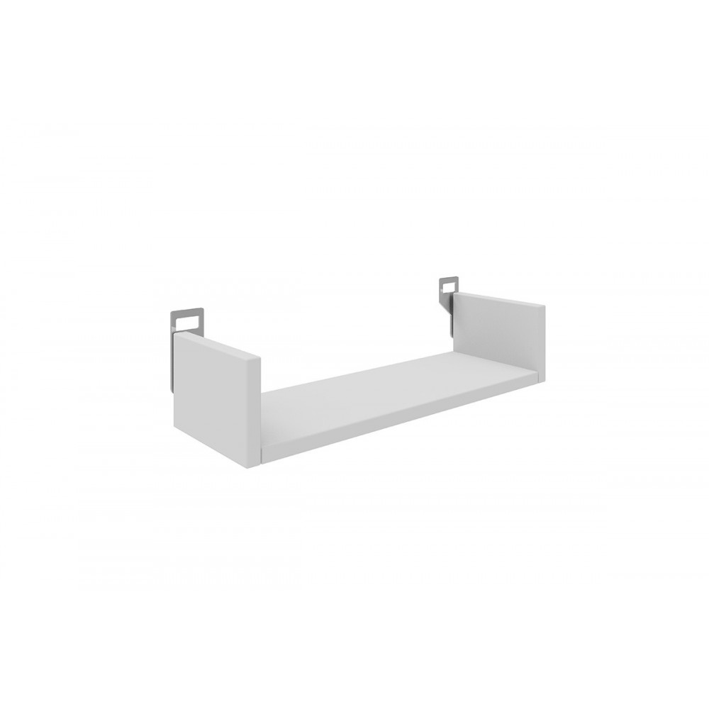 Ραφιέρα τοίχου "DERVA" σε χρώμα λευκό 45x15x10