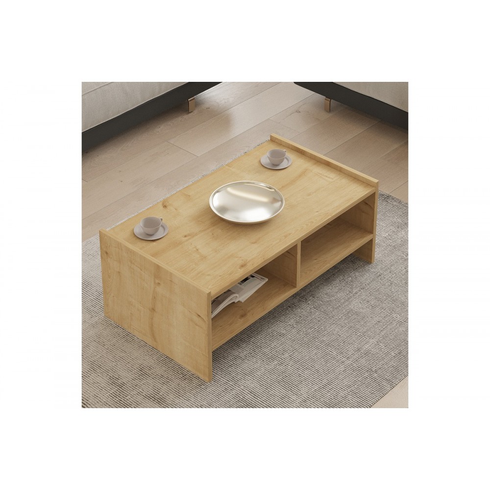 Τραπέζι σαλονιού "TIENA" σε χρώμα oak 90x50x35