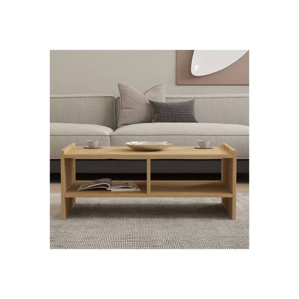 Τραπέζι σαλονιού "TIENA" σε χρώμα oak 90x50x35