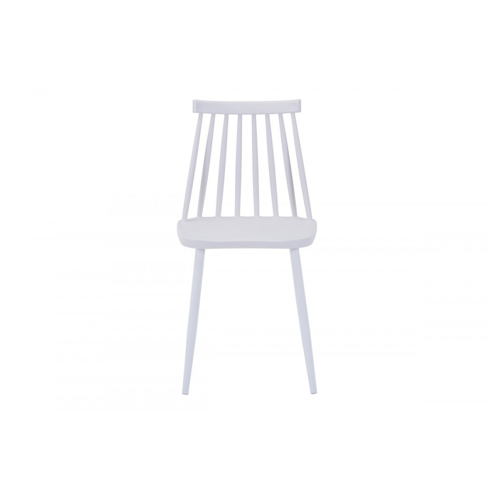 Τραπεζαρία 3τμχ "ELIJAH-AURORA I" από pp σε χρώμα λευκό Φ60x74