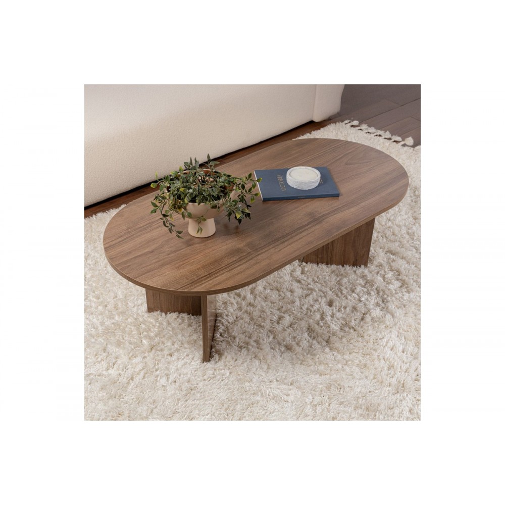 Τραπέζι σαλονιού "TABLETOD" σε χρώμα καρυδί 119x60x40