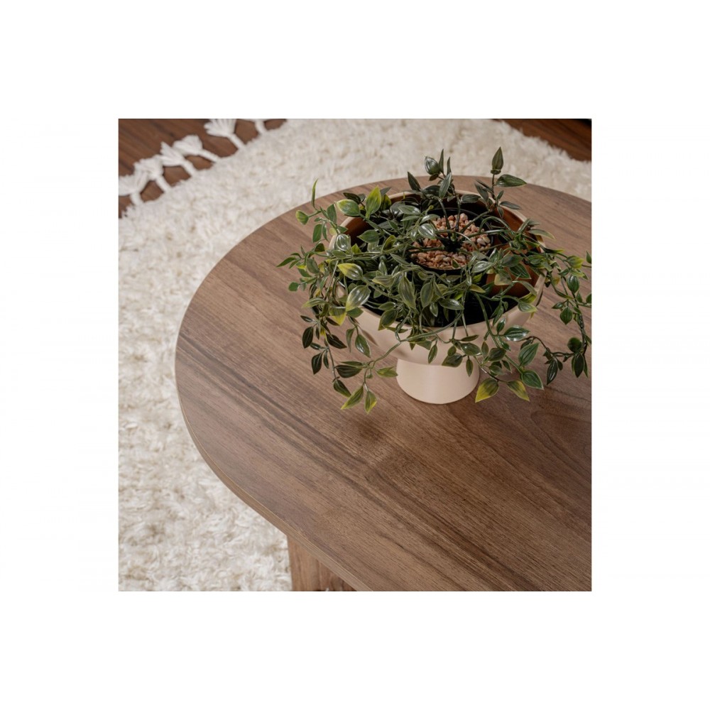 Τραπέζι σαλονιού "TABLETOD" σε χρώμα καρυδί 119x60x40