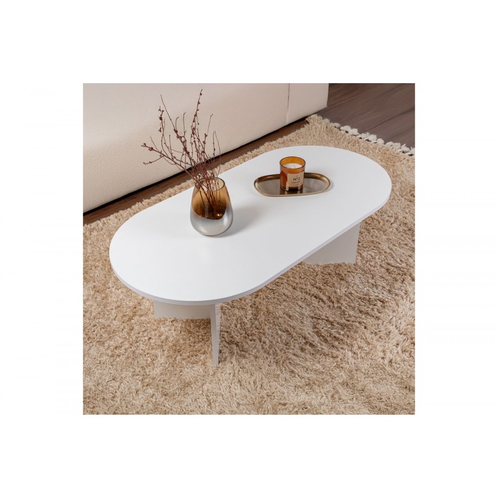 Τραπέζι σαλονιού "TABLETOD" σε χρώμα λευκό 119x60x40