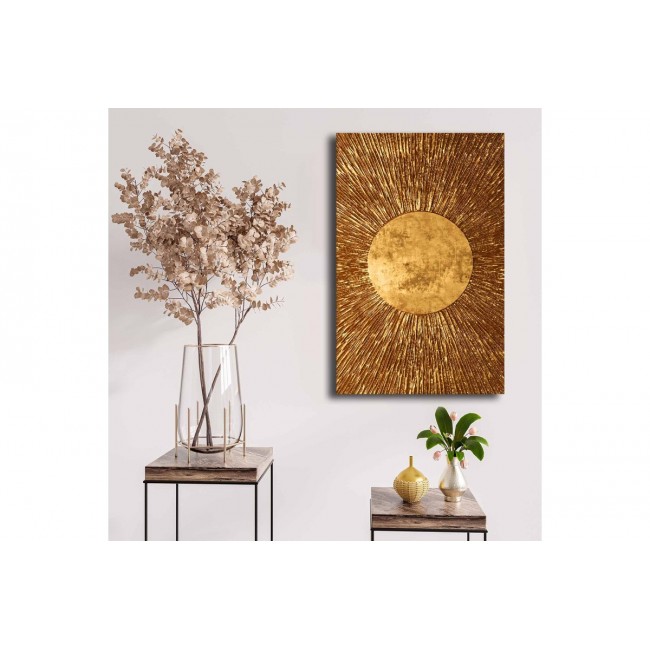 Πίνακας σε καμβά "LIORBE" σε χρώμα χρυσό με ψηφιακή εκτύπωση 45x3x70