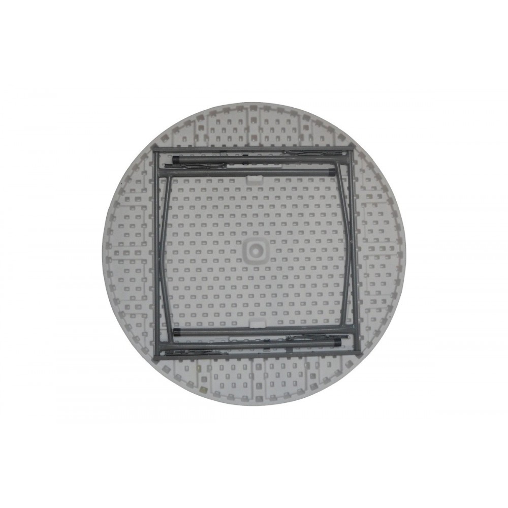 Τραπέζι catering "COMFORT" πτυσσόμενο σε χρώμα λευκό/γκρι Φ120x74