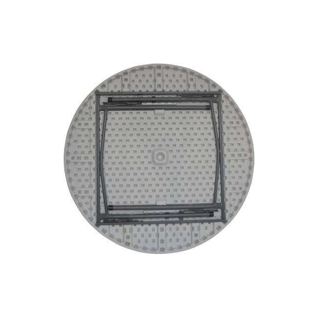 Τραπέζι catering "COMFORT" πτυσσόμενο σε χρώμα λευκό/γκρι Φ120x74