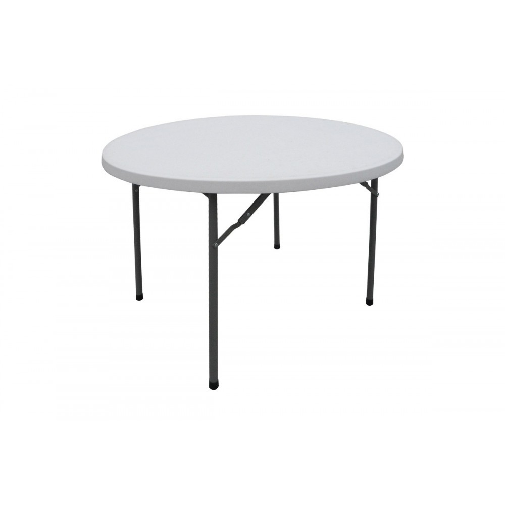 Τραπέζι catering "COMFORT" πτυσσόμενο σε χρώμα λευκό/γκρι Φ120x74