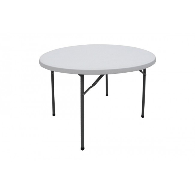 Τραπέζι catering "COMFORT" πτυσσόμενο σε χρώμα λευκό/γκρι Φ120x74