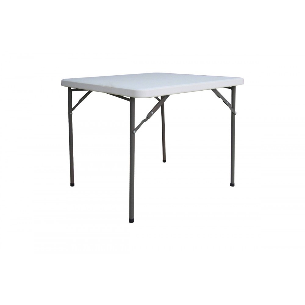 Τραπέζι catering "COMFORT" πτυσσόμενο σε χρώμα λευκό/γκρι 80x80x74