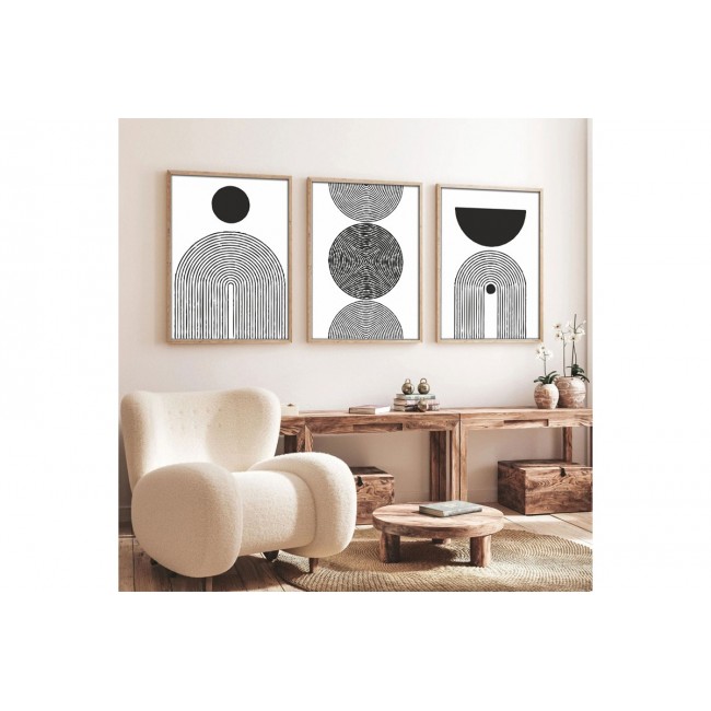 Πίνακας σε καμβά "SERCHIE" τρίπτυχος με ψηφιακή εκτύπωση 30x3x40