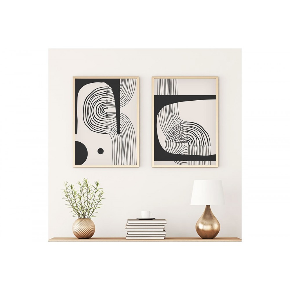 Πίνακας σε καμβά "BAJOU" δίπτυχος με ψηφιακή εκτύπωση 50x3x70