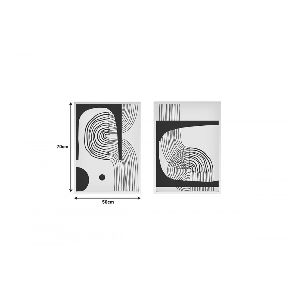 Πίνακας σε καμβά "BAJOU" δίπτυχος με ψηφιακή εκτύπωση 50x3x70