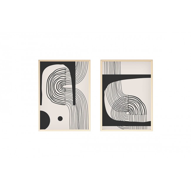 Πίνακας σε καμβά "BAJOU" δίπτυχος με ψηφιακή εκτύπωση 50x3x70