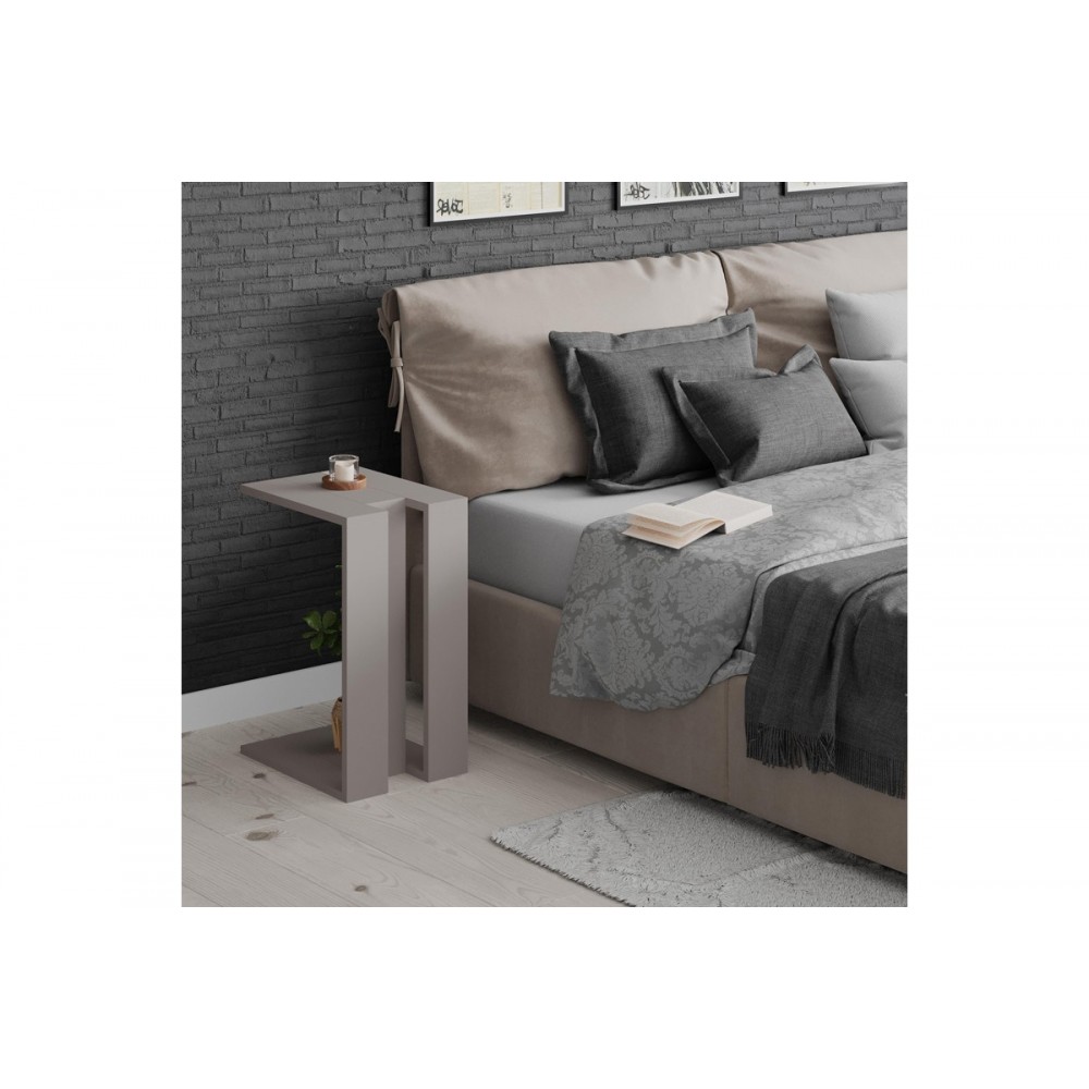 Βοηθητικό τραπέζι "MUJU" σε χρώμα μόκα 40x30x57