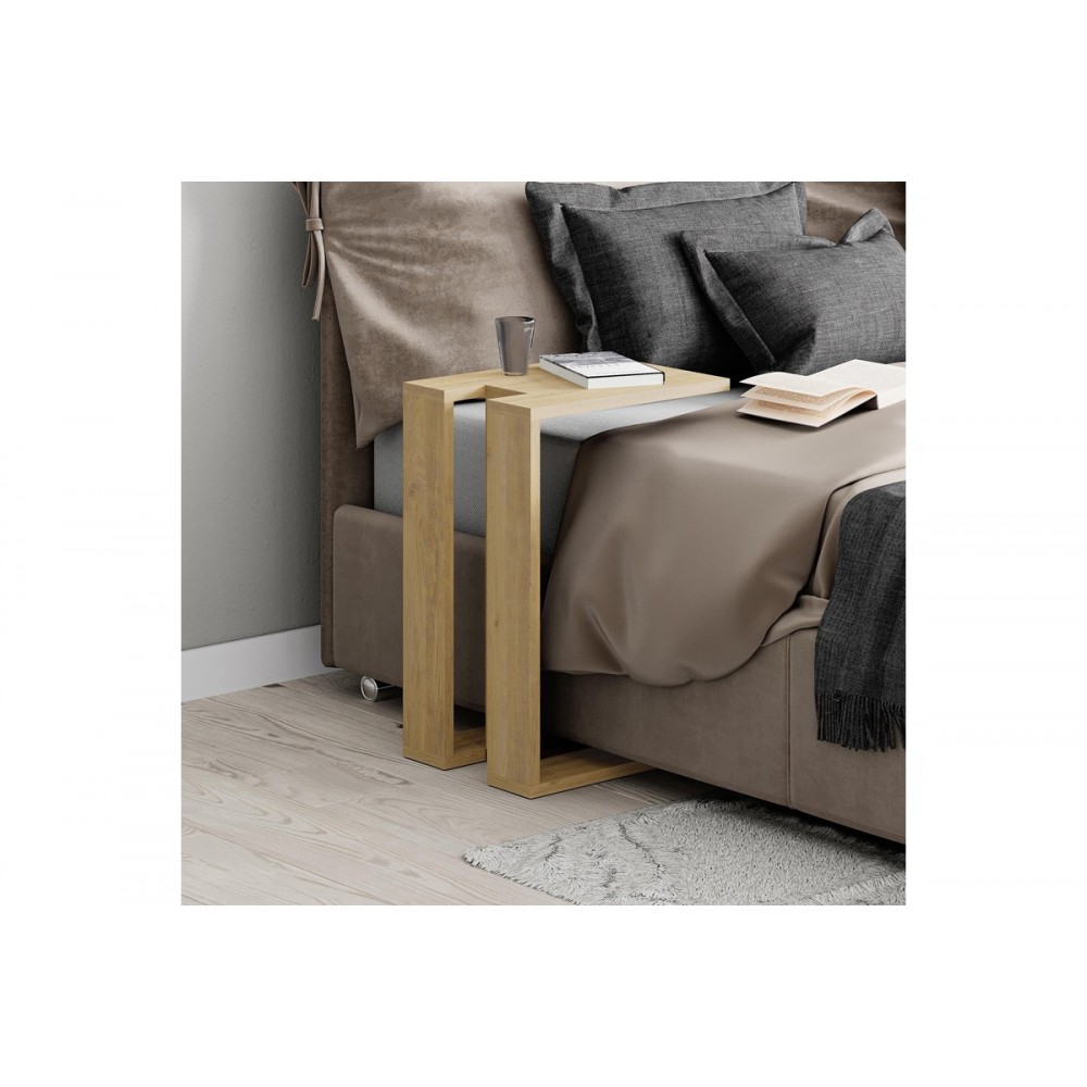 Βοηθητικό τραπέζι "MUJU" σε χρώμα φυσικό 40x30x57