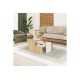 Τραπέζια σαλονιού 3τμχ "KANTAR" σε χρώμα oak/λευκό 65x30x39
