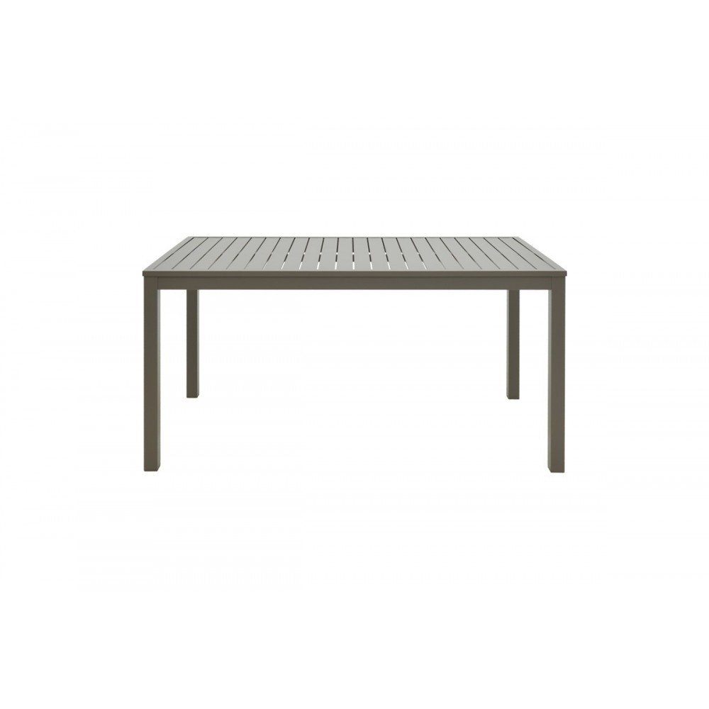 Τραπεζαρία 5τμχ "KLITON-AZELIE" από αλουμίνιο/textilene σε χρώμα γκρι/σαμπανιζέ 150x80x74