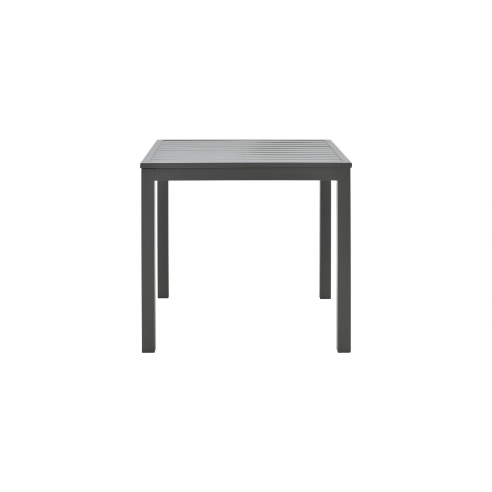 Τραπέζι παραλίας "KLITON" από αλουμίνιο σε χρώμα ανθρακί 45x45x41