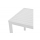 Τραπέζι παραλίας "KLITON" από αλουμίνιο σε χρώμα λευκό 45x45x41