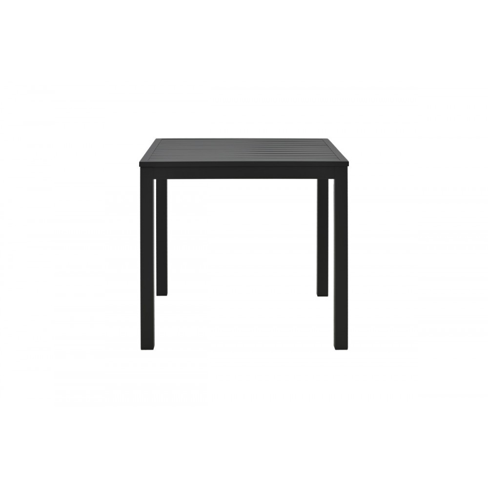 Τραπέζι παραλίας "KLITON" από αλουμίνιο σε χρώμα μαύρο 45x45x41