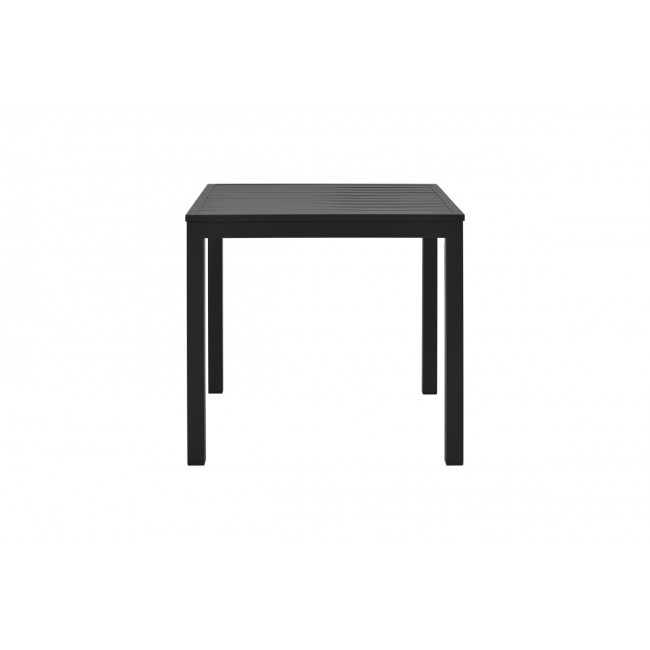 Τραπέζι παραλίας "KLITON" από αλουμίνιο σε χρώμα μαύρο 45x45x41