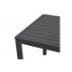 Τραπέζι παραλίας "KLITON" από αλουμίνιο σε χρώμα μαύρο 45x45x41