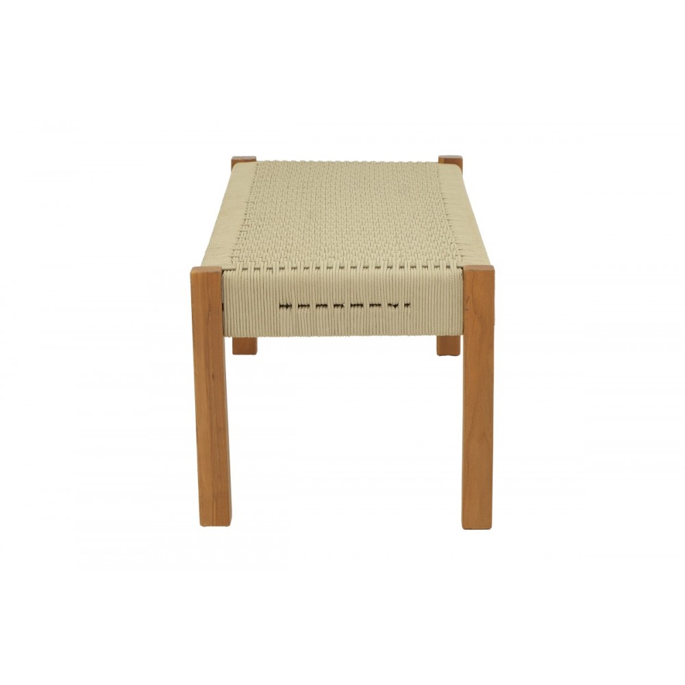 Παγκάκι "UMA" από ξύλο/σχοινί σε χρώμα φυσικό 150x45x40