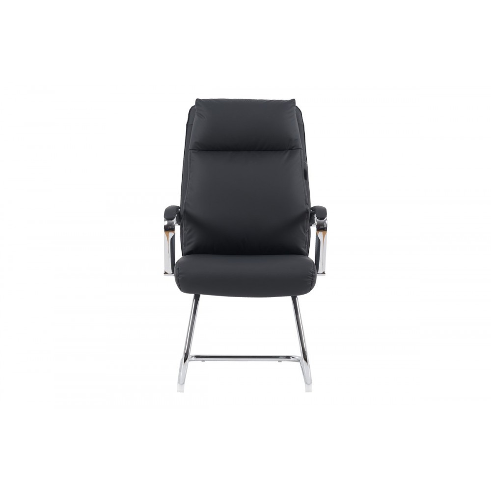 Καρέκλα επισκέπτη "SIQUEL I" από pu σε χρώμα μαύρο 58x62x105