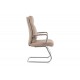 Καρέκλα επισκέπτη "SIQUEL I" από pu σε χρώμα καπουτσίνο 58x62x105