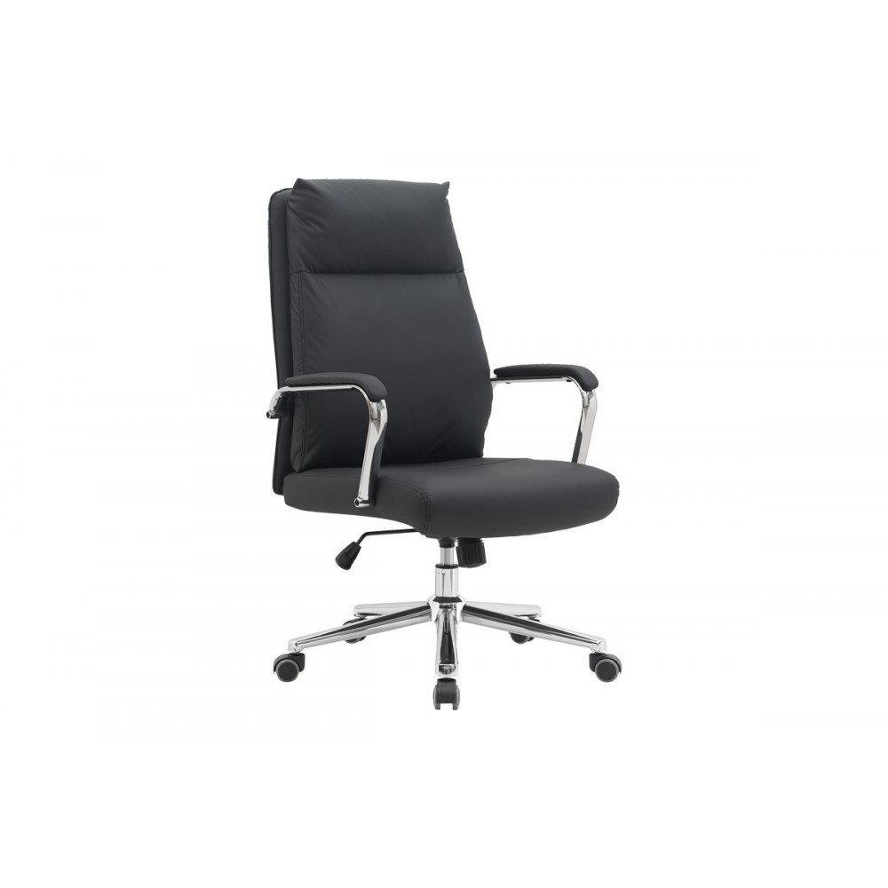 Καρέκλα γραφείου "SIQUEL" από pu σε χρώμα μαύρο 58x65x108-120