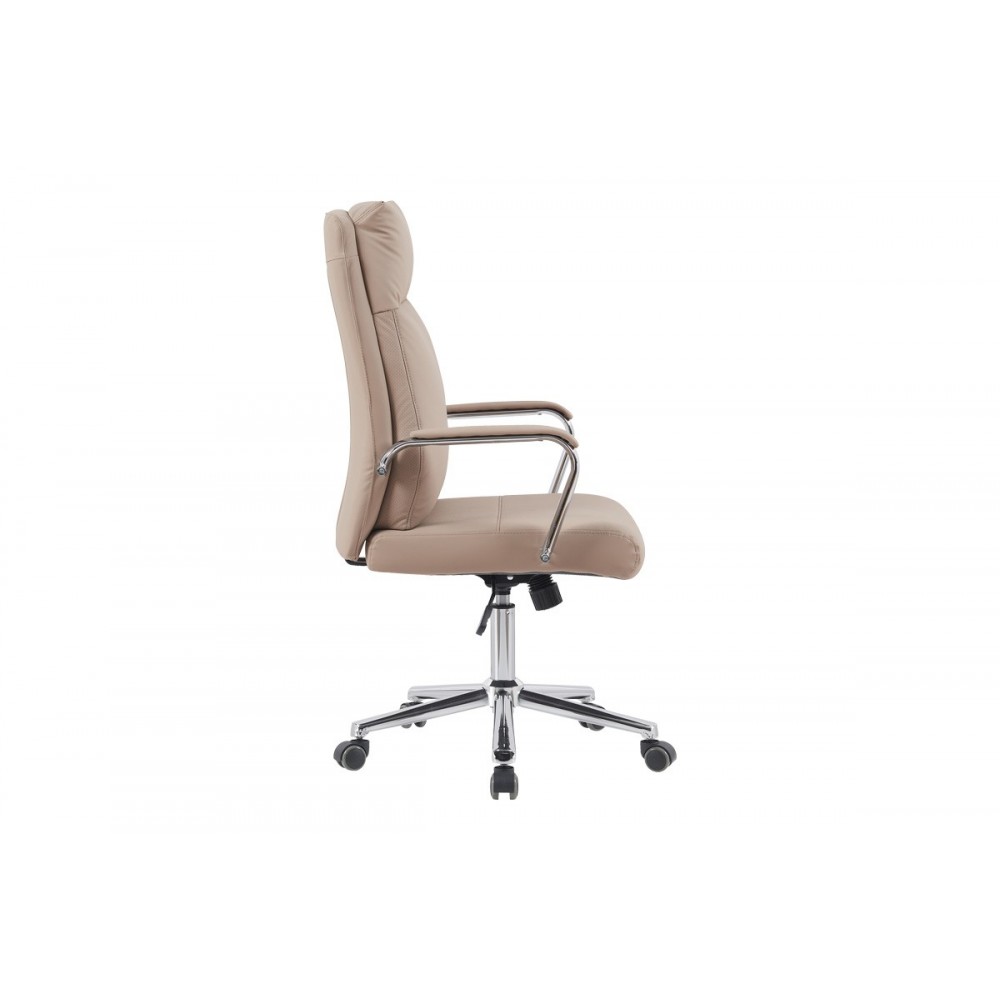 Καρέκλα γραφείου "SIQUEL" από pu σε χρώμα καπουτσίνο 58x65x108-120