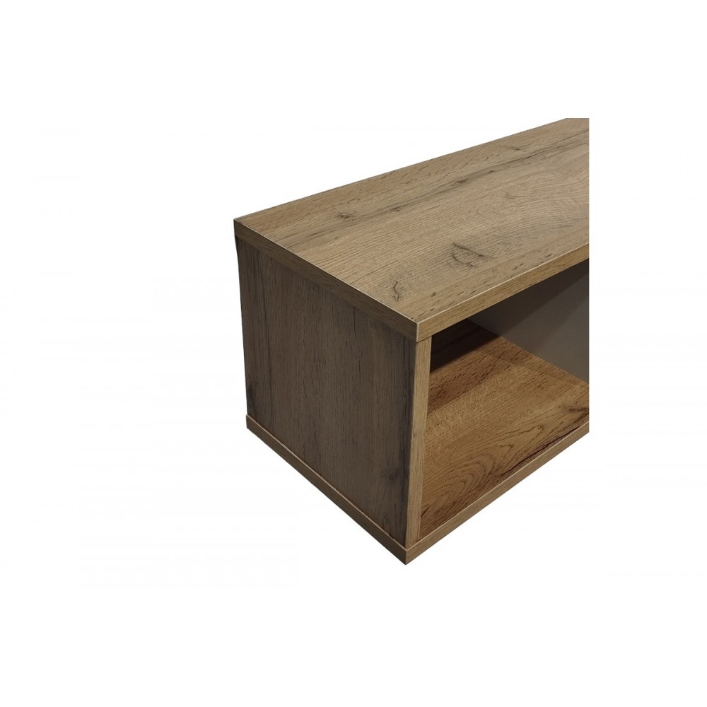 Ραφιέρα τοίχου "FLEVIOR" σε χρώμα σονόμα/λευκό 90x22x25.6