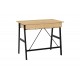 Γραφείο εργασίας "LIONE" από μέταλλο σε χρώμα oak/μαύρο 90x50x75
