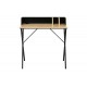 Γραφείο εργασίας "ZERVAN" από μέταλλο σε oak/μαύρο χρώμα 80x50x84