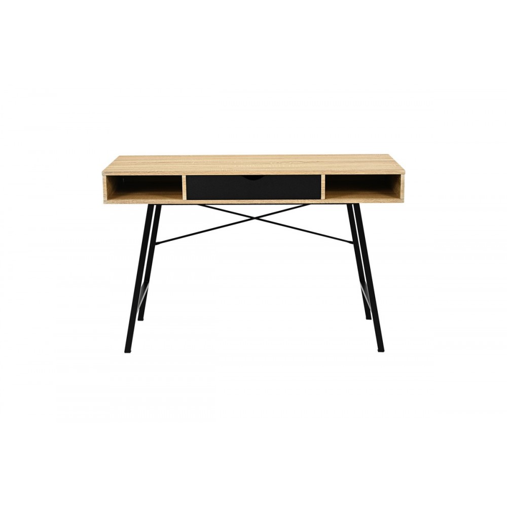 Γραφείο εργασίας "YAMIN" σε χρώμα oak/μαύρο 120x48x76