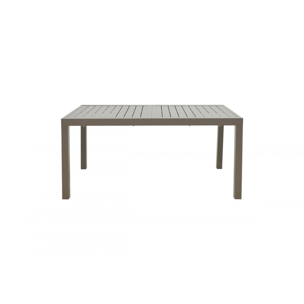 Τραπέζι επεκτεινόμενο "LAFLA" από αλουμίνιο σε χρώμα σαμπανιζέ 160-240x100x75