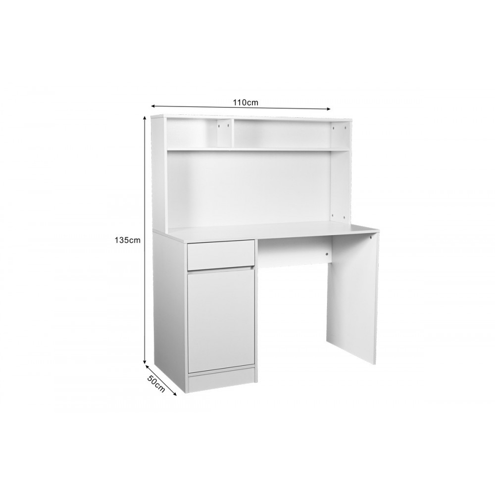 Γραφείο εργασίας "SECRETA" σε χρώμα λευκό 110x50x135