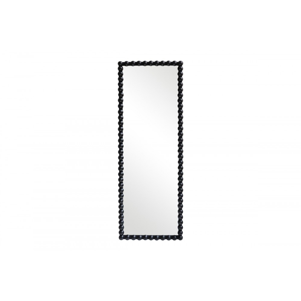 Καθρέπτης "LEDALO" από ξύλο σε χρώμα μαύρο 45x4.5x130