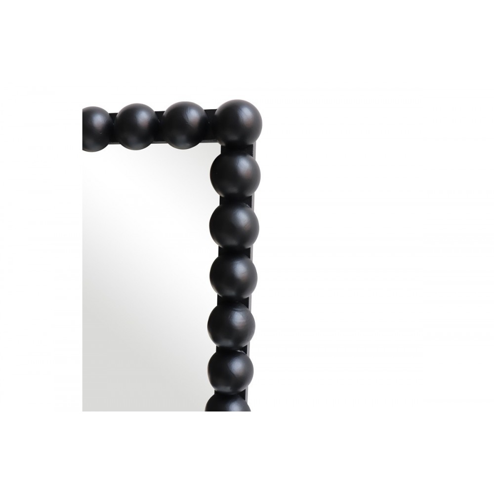 Καθρέπτης "LEDALO" από ξύλο σε χρώμα μαύρο 45x4.5x130