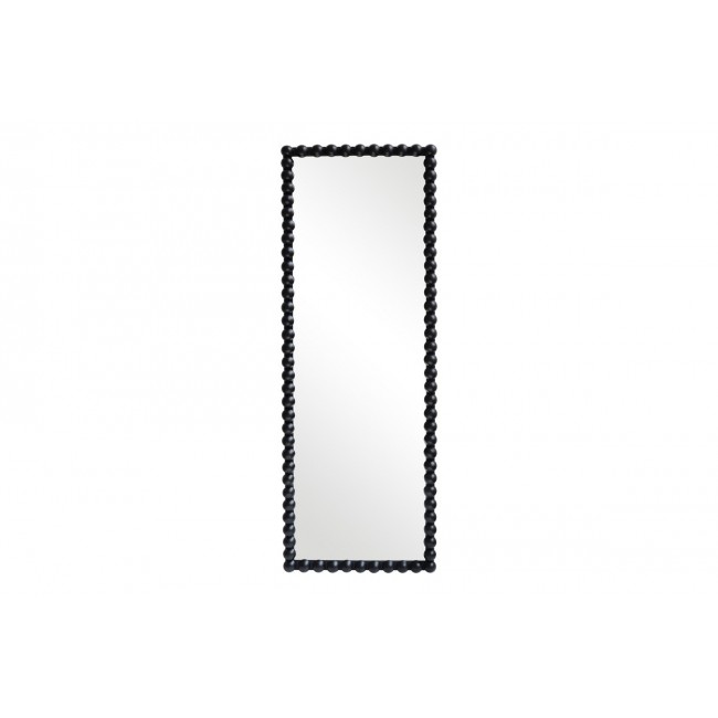 Καθρέπτης "LEDALO" από ξύλο σε χρώμα μαύρο 45x4.5x130
