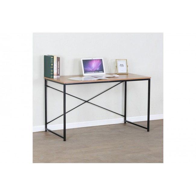Γραφείο εργασίας "BAILON" σε χρώμα oak/μαύρο 120x60x70