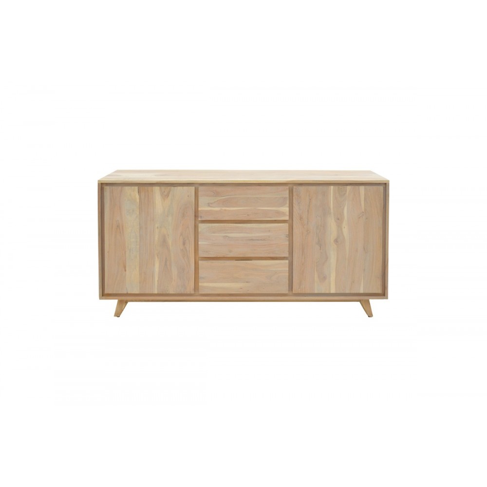 Μπουφές "EMIRA" από ξύλο σε χρώμα φυσικό 160x40x80